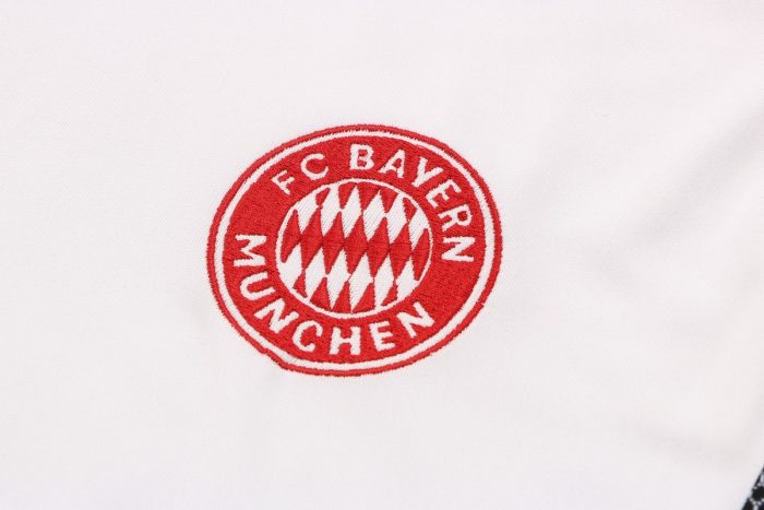 Bayern Munich 22/23 White Vest with Red Trim - 图片 5