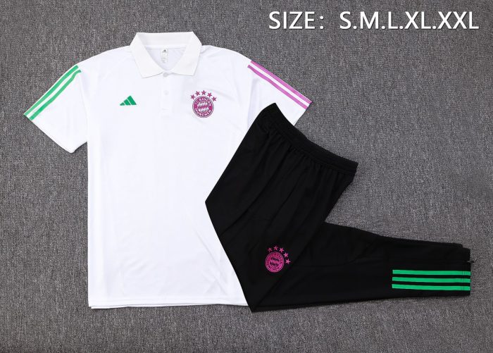 Bayern Munich 23-24 White Polo - 图片 2