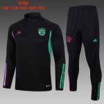 Bayern Munich 23-24 Half-Zip Black Kids