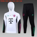 Bayern Munich 23/24 Half-Zip Jacket White Kids