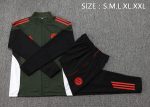 Bayern Munich Long Zipper Jacket Dark Green - 图片 2