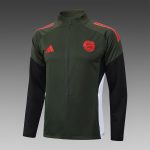 Bayern Munich Long Zipper Jacket Dark Green - 图片 8