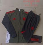 Bayern Munich Long Zipper Jacket Dark Green - 图片 9