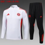 Bayern Munich White Half-Zip Jacket