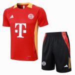 Bayern Munich 24-25 Red Short Sleeve Training Shirt - 图片 8