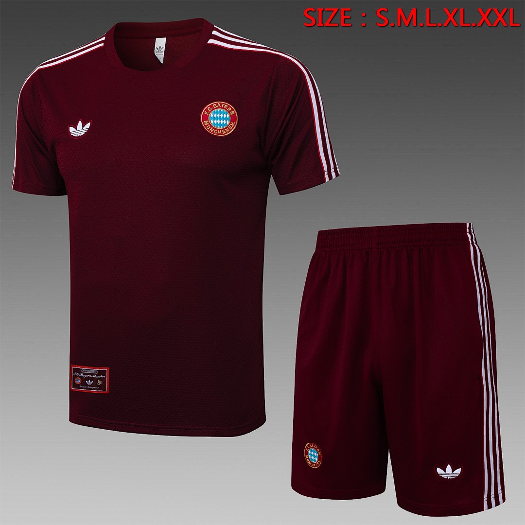 Bayern Munich Retro Short Sleeve Jersey - Deep Maroon
