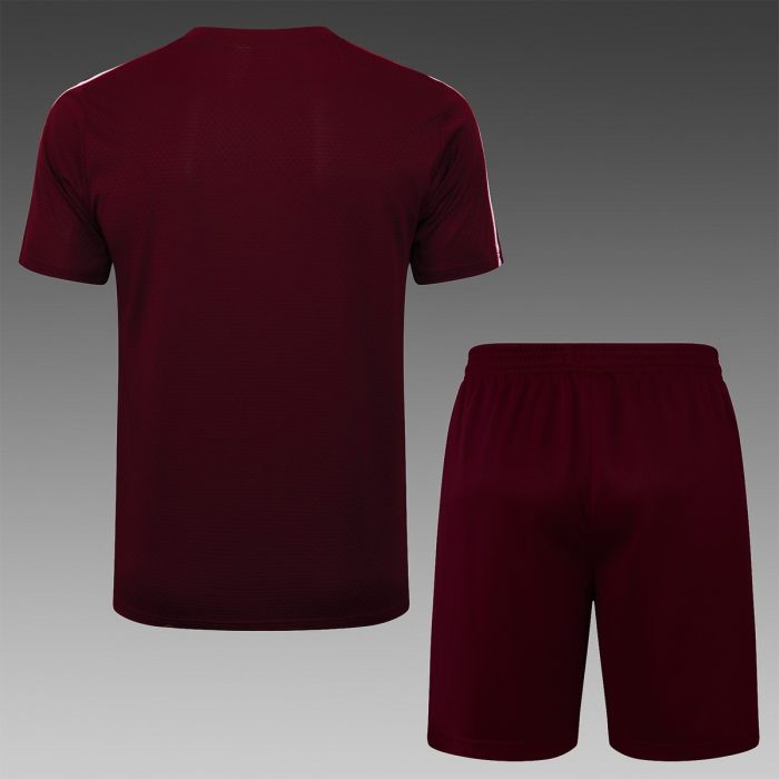 Bayern Munich Retro Short Sleeve Jersey - Deep Maroon - 图片 2