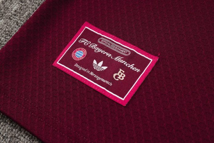 Bayern Munich Retro Short Sleeve Jersey - Deep Maroon - 图片 6