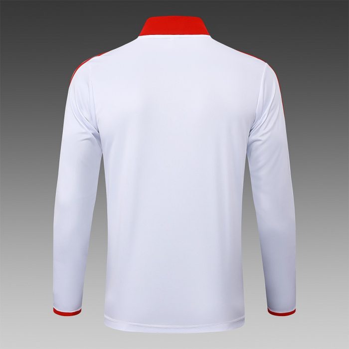 Bayern Munich 125th Anniversary White Half-Zip Jacket - 图片 8
