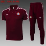 Bayern Munich Retro Polo Shirt - Deep Maroon - 图片 8