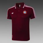Bayern Munich Retro Polo Shirt - Deep Maroon - 图片 9