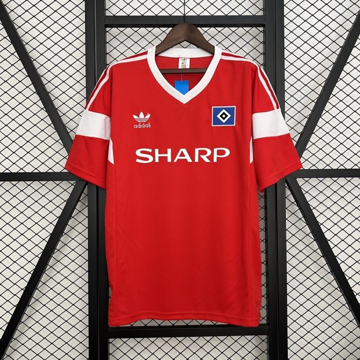 Hamburger SV 1988 Retro Red Jersey - 图片 6