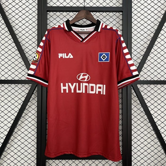 Hamburger SV 2000 Retro Red Jersey - 图片 4