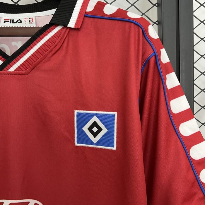 Hamburger SV 2000 Retro Red Jersey - 图片 5