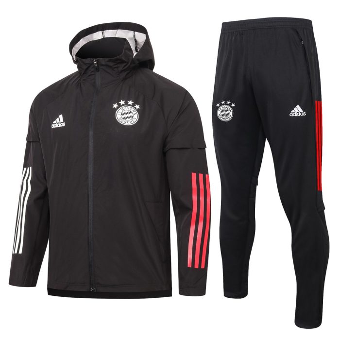 2021 Bayern Munich Black Windbreaker S-2XL - 图片 7