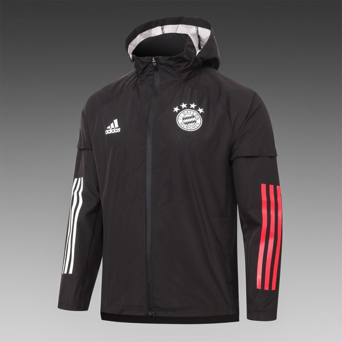 2021 Bayern Munich Black Windbreaker S-2XL - 图片 8