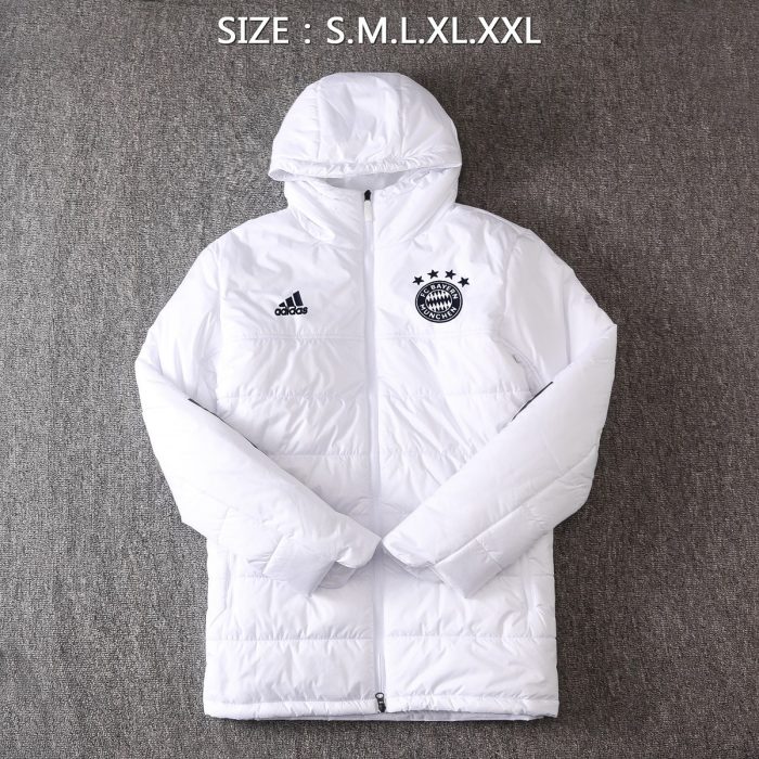 2021 Bayern Munich White Cotton Jacket - 图片 2