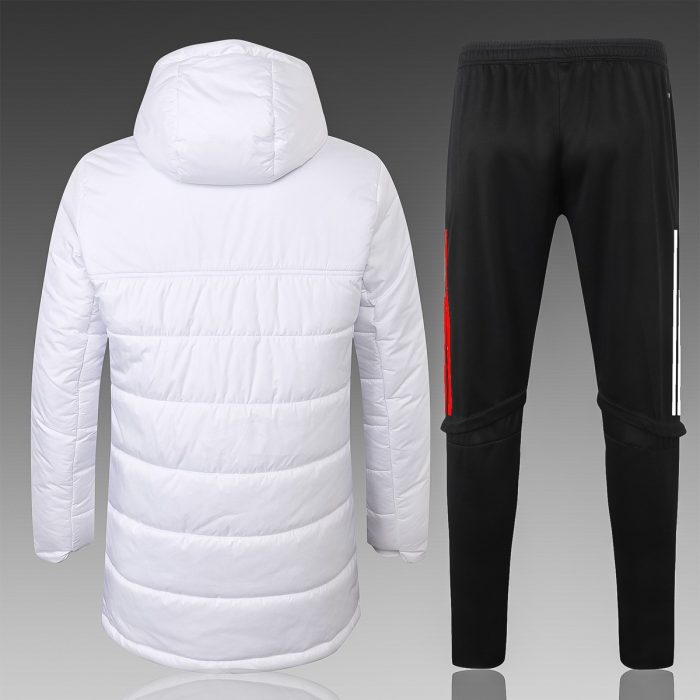 2021 Bayern Munich White Cotton Jacket - 图片 7