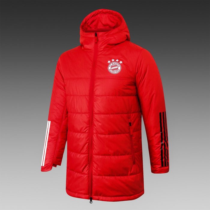 2021 Bayern Munich Red Cotton Jacket - 图片 4