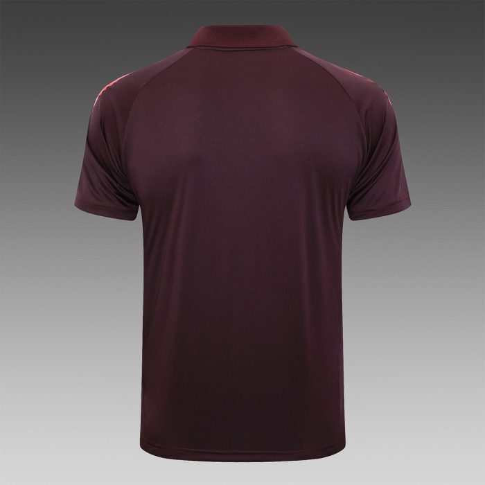 Bayern Munich 24-25 Polo Shirt Red Brown - 图片 8