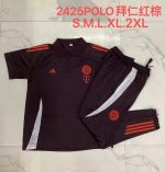 Bayern Munich 24-25 Polo Shirt Red Brown - 图片 9