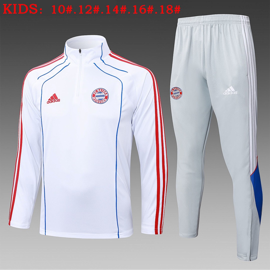 Bayern Munich White Retro Edition (Blue Trim) Kids