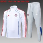 Bayern Munich White Retro Edition (Blue Trim) Kids - 图片 2