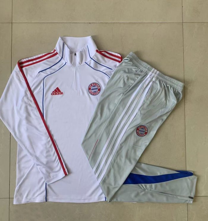 Bayern Munich White Retro Edition (Blue Trim) Kids - 图片 3