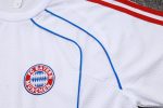 Bayern Munich 2526 Retro Short Sleeve T-Shirt White with Blue Trim - 图片 6