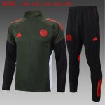 Bayern Munich Kids Long Zipper Jacket Dark Green - 图片 2