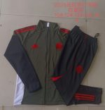 Bayern Munich Kids Long Zipper Jacket Dark Green - 图片 3