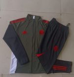 Bayern Munich Kids Long Zipper Jacket Dark Green - 图片 4
