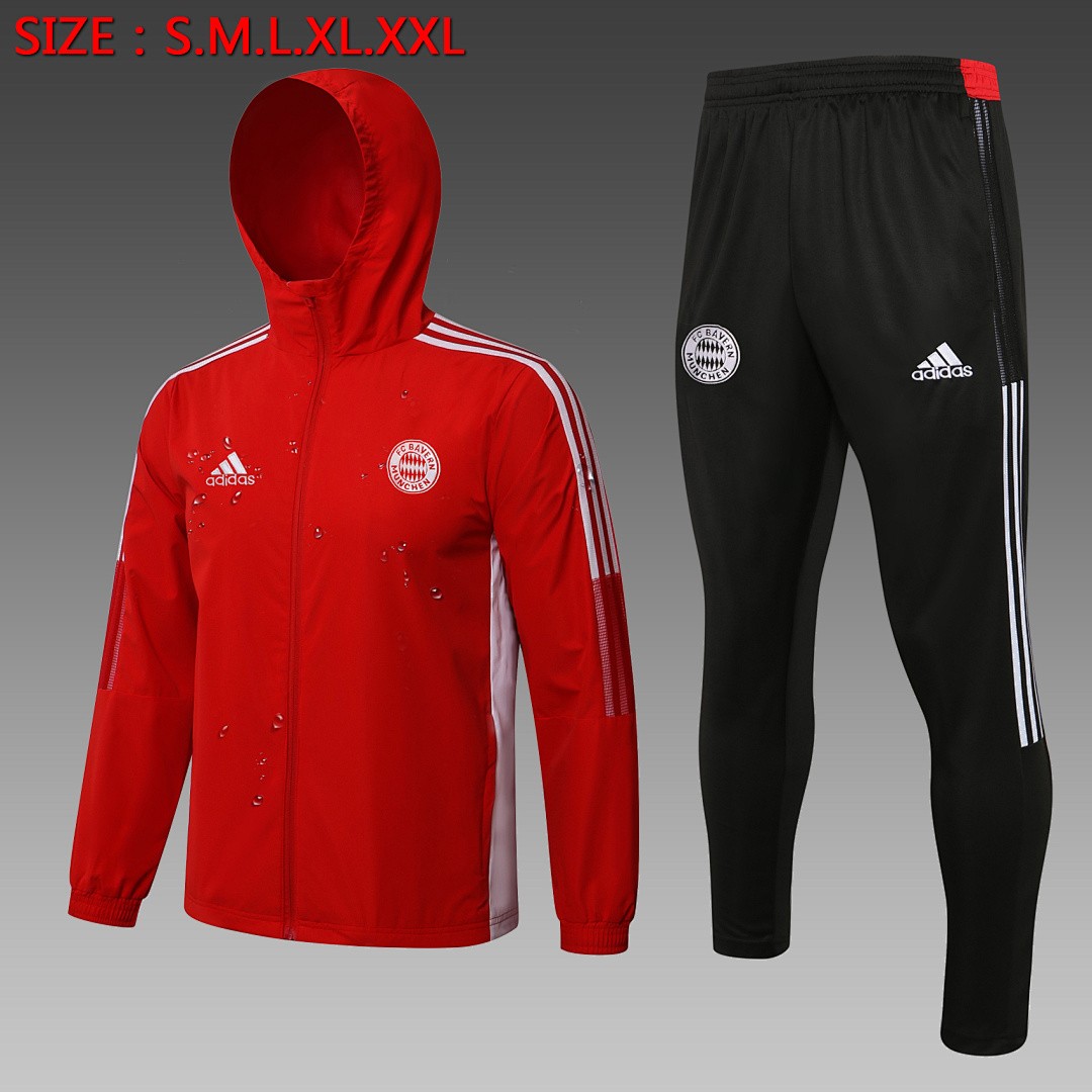 Bayern Munich 21-22 Red Windbreaker