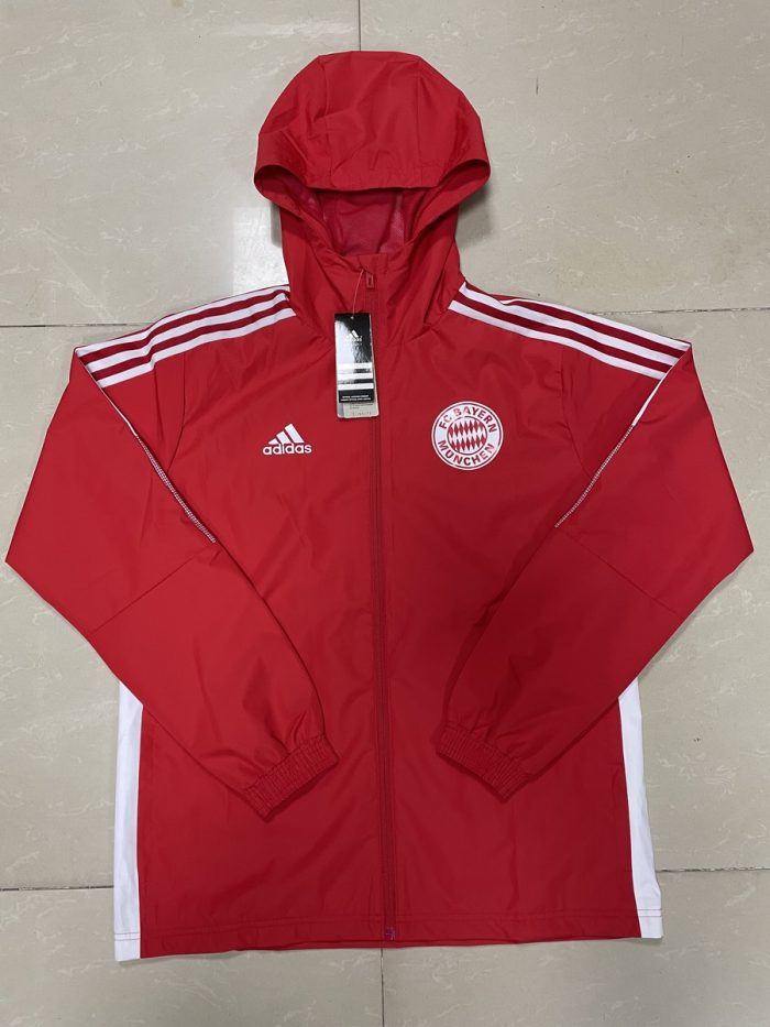 Bayern Munich 21-22 Red Windbreaker - 图片 5