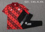 Bayern Munich 22/23 Polo Training Suit Black Red - 图片 2