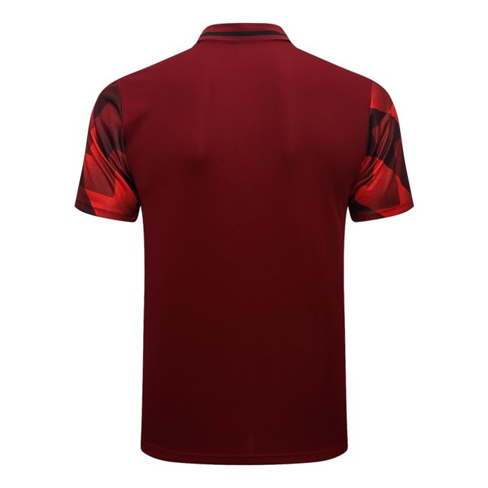 Bayern Munich 22/23 Polo Training Suit Black Red - 图片 7