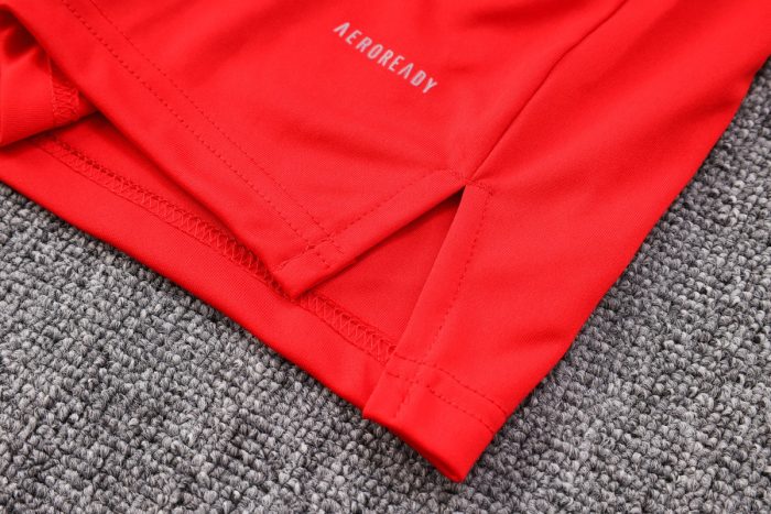 Bayern Munich 22/23 Red Vest with White Trim and 5-Panel Shorts - 图片 4