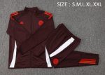 Bayern Munich 24/25 Long Zip Jacket Red Brown - 图片 2