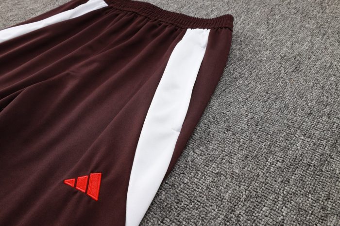 Bayern Munich 24/25 Long Zip Jacket Red Brown - 图片 4