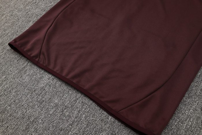 Bayern Munich 24/25 Long Zip Jacket Red Brown - 图片 5