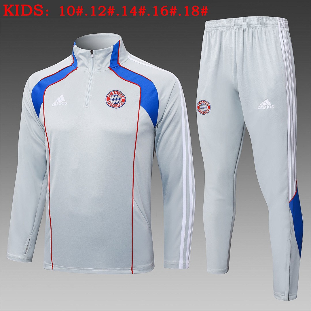 Bayern Munich Retro Edition Light Gray (Blue Color) Kids