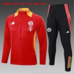 Bayern Munich 24-25 Red Children's Long Zipper Jacket - 图片 2