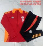 Bayern Munich 24-25 Red Children's Long Zipper Jacket - 图片 4