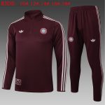 Bayern Munich Kids Retro Half-Zip Jacket Dark Maroon - 图片 2