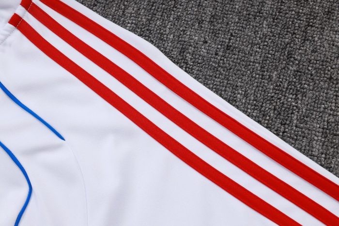 Bayern Munich 25/26 Half-Zip Retro Edition White with Blue Trim - 图片 5