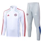 Bayern Munich 25/26 Half-Zip Retro Edition White with Blue Trim - 图片 8