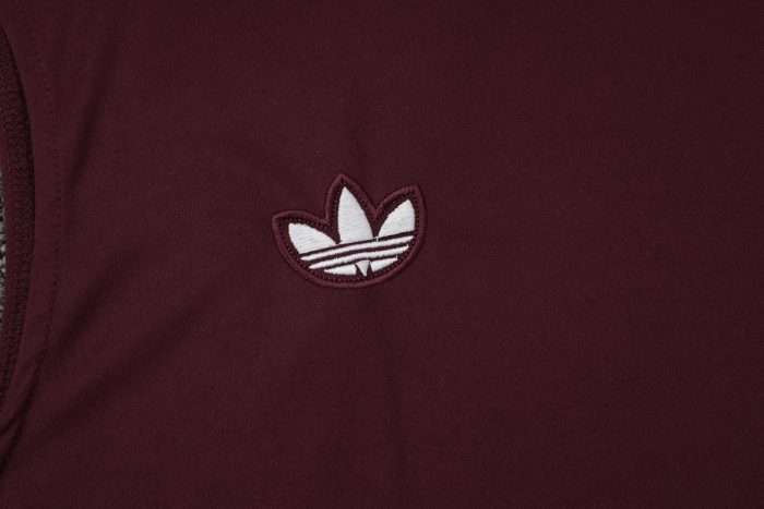 Bayern Munich Retro Vest Deep Maroon - 图片 3