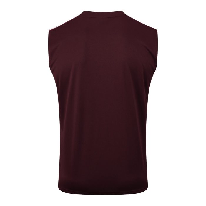 Bayern Munich Retro Vest Deep Maroon - 图片 7