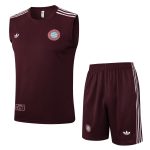 Bayern Munich Retro Vest Deep Maroon - 图片 8