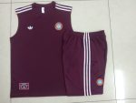 Bayern Munich Retro Vest Deep Maroon - 图片 9